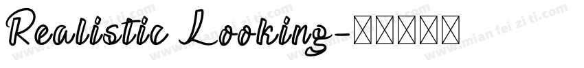 Realistic Looking字体转换